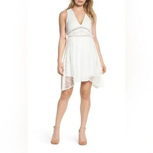 Foxiedox | Babat‎ Inset Lace creamy white party dress S Romantic Boho Crochet